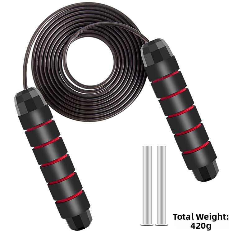 Súlyozott ugrókötél acélszálas maggal, PVC kábellel és habos markolattal, specifikáció 0.25