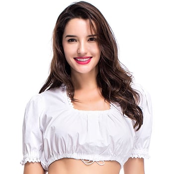 Női bajor etnikai stílusú Oktoberfest felső - poliészter 95%+, pamut keverék, termékkód 1956, 2022 tavasz, hasi táncra