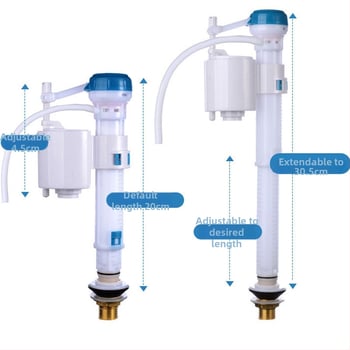 WC beömlő szelep, ABS anyag, víztartály csatlakozói, márka Aojie Le, kézi telepítés, injekciós formázás