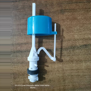 WC vízbevezető szelep, műanyag test, egyedi megrendelésre, spirális szelep 110