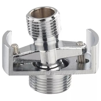 Zuhanyátalakító csatlakozó, réz anyagú, univerzális görbült dizájn, állítható excentrikus hosszabbító (Chunquan; falra szerelés)