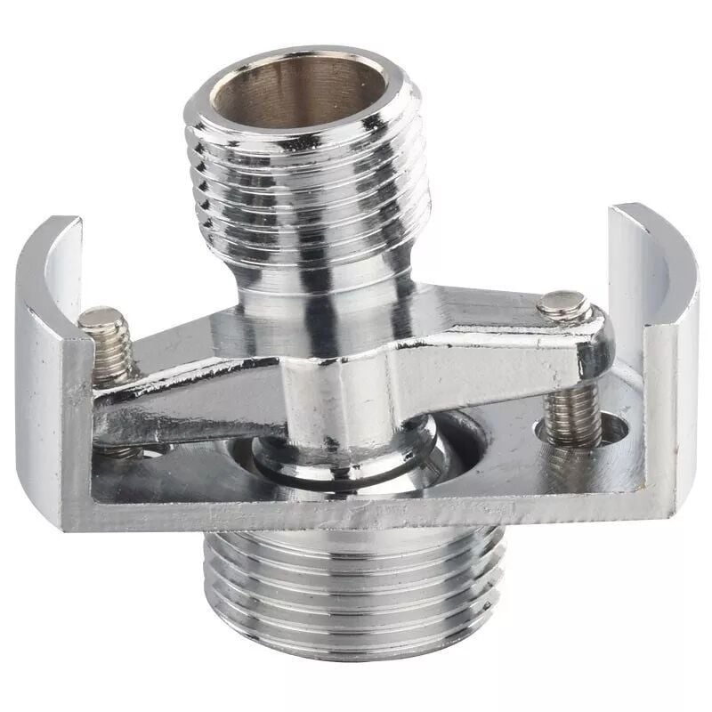 Zuhanyátalakító csatlakozó, réz anyagú, univerzális görbült dizájn, állítható excentrikus hosszabbító (Chunquan; falra szerelés)