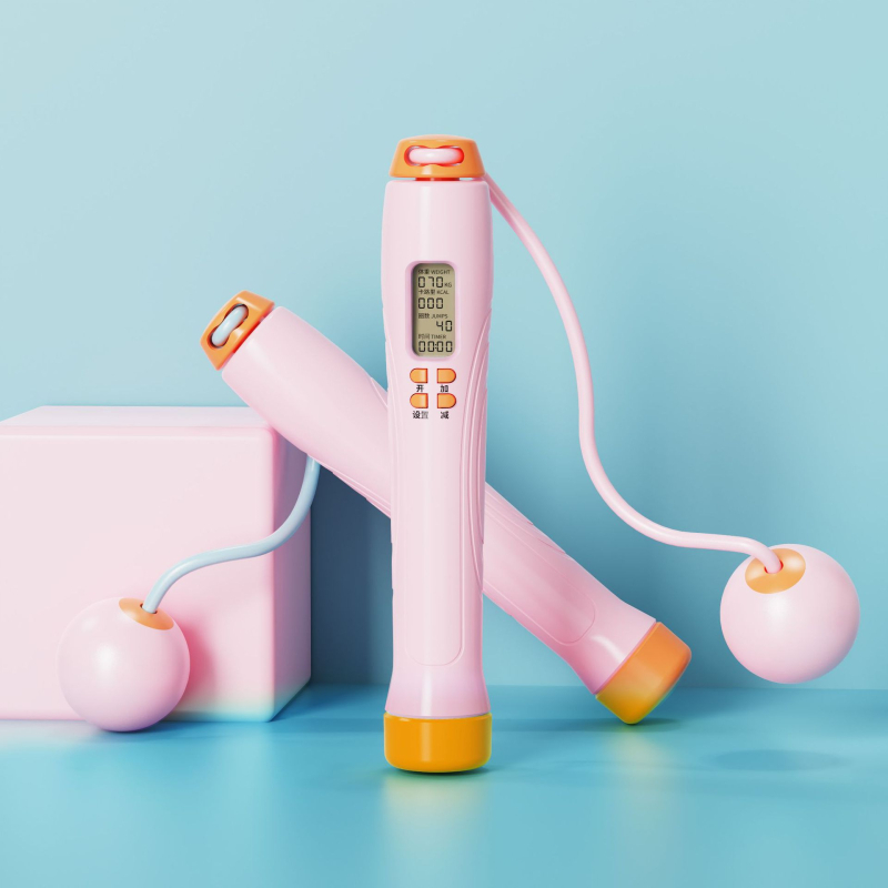 Bosskay vezeték nélküli intelligens ugrókötél – állítható, számoló funkcióval, kettős használat diákok és felnőttek számára; ABS anyag, 2.8 specifikáció, fitnesz és sport