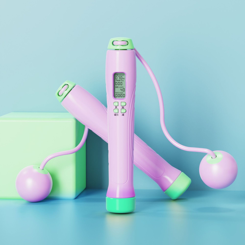 Bosskay vezeték nélküli intelligens ugrókötél – állítható, számoló funkcióval, kettős használat diákok és felnőttek számára; ABS anyag, 2.8 specifikáció, fitnesz és sport