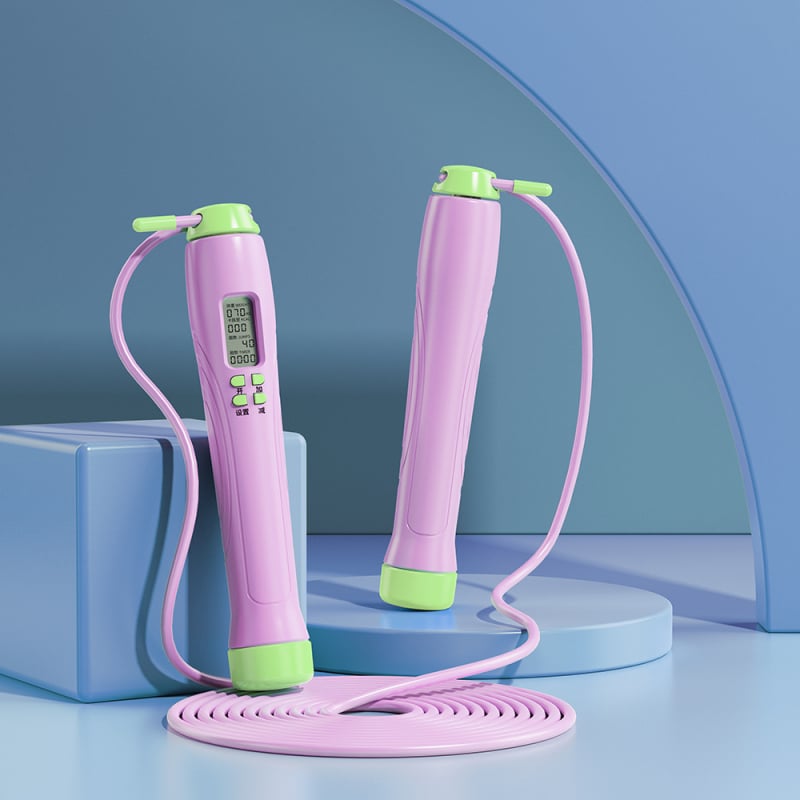 Bosskay vezeték nélküli intelligens ugrókötél – állítható, számoló funkcióval, kettős használat diákok és felnőttek számára; ABS anyag, 2.8 specifikáció, fitnesz és sport