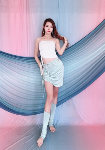 Női hastánc ruházati készlet – 2025 nyár, anyag: vászon, fő anyag összetevő: Egyéb (30–50%), másodlagos anyag: Egyéb, stílus: kínai, irodalmi retro, vasalásmentes