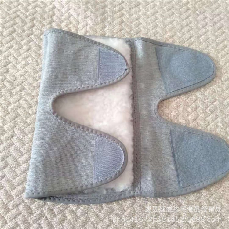 Uniszex gyapjú térdvédők juhbőr csattal, térdvédő hegymászáshoz; alkalmas futásra és kerékpározásra