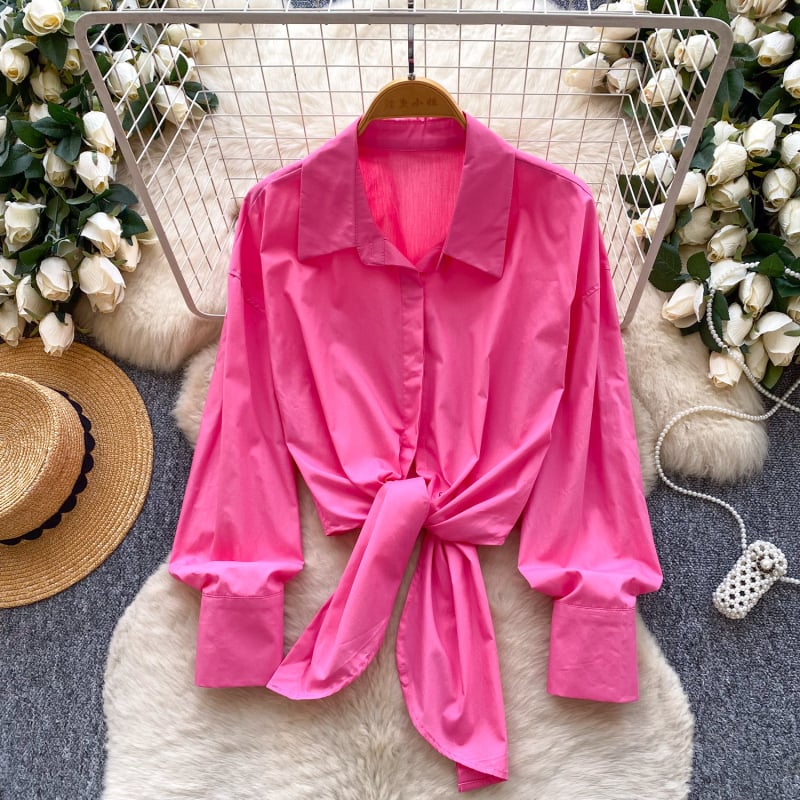 Pamutkeverék anyagú ing, polo gallérral, rövid ujjú, normál szabás