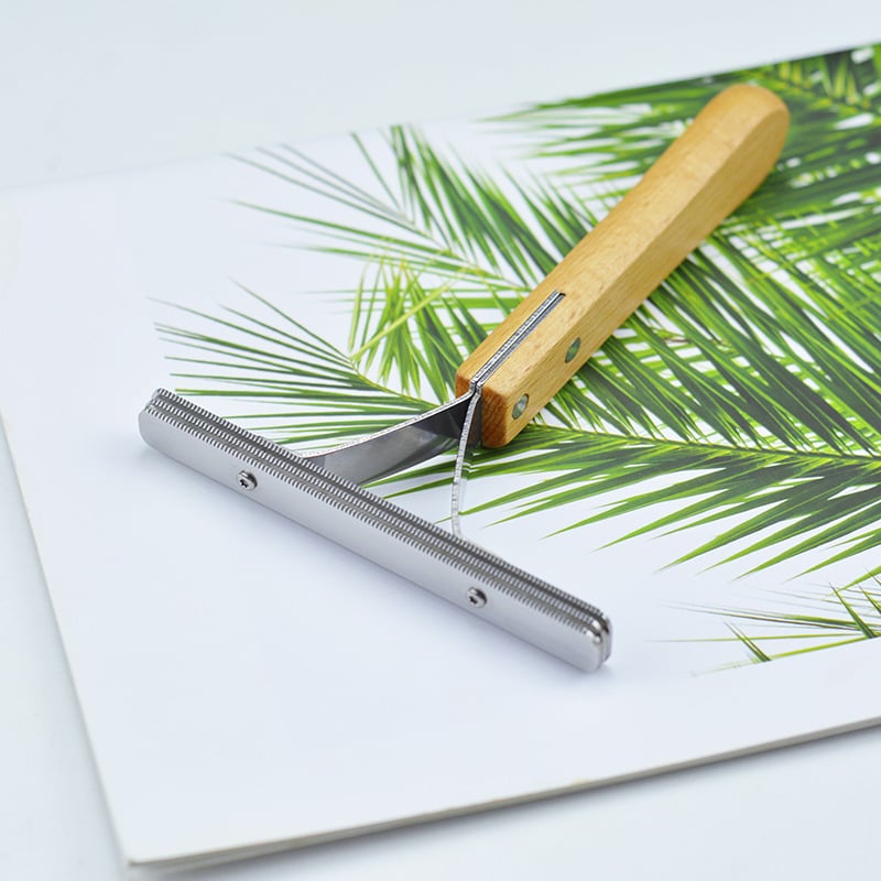 Rozsdamentes acél háziállat szőrhullás-eltávolító eszköz macskáknak és kutyáknak