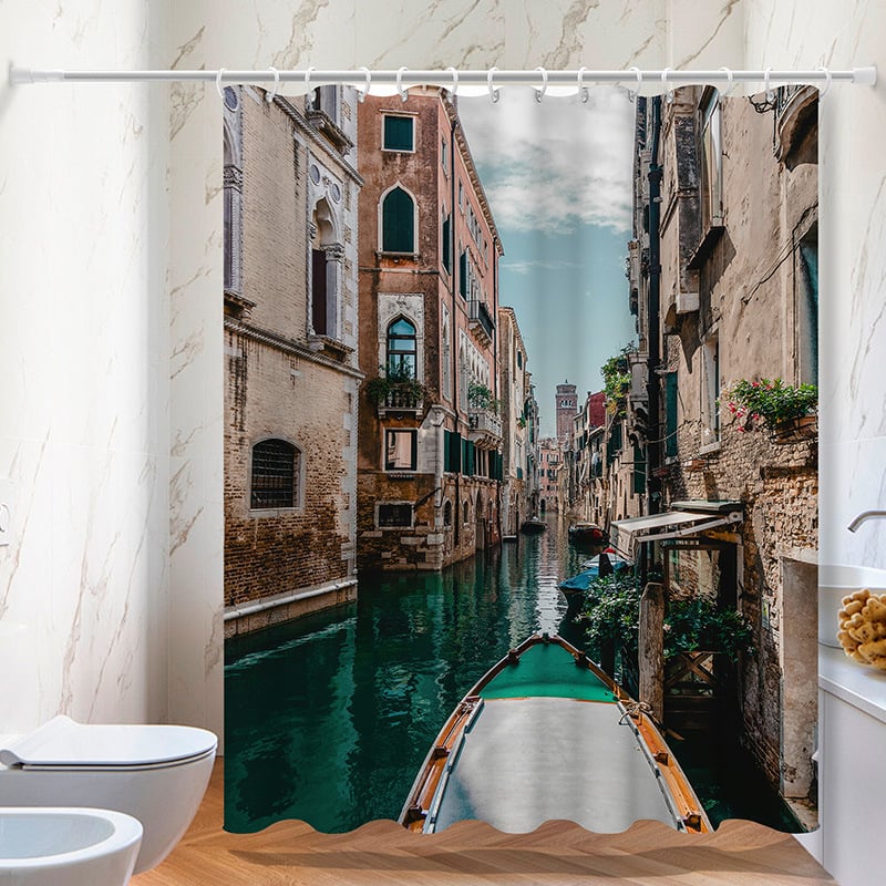 Zuhanyfüggöny 90g Chunya Spinning, modern és egyszerű stílus, minta: karakterek, logónyomtatás: elérhető, Márka: Viansha