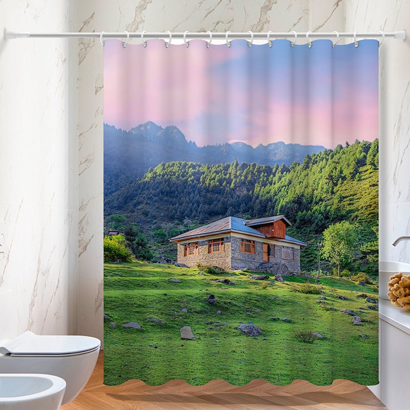 Zuhanyfüggöny 90g Chunya Spinning, modern és egyszerű stílus, minta: karakterek, logónyomtatás: elérhető, Márka: Viansha