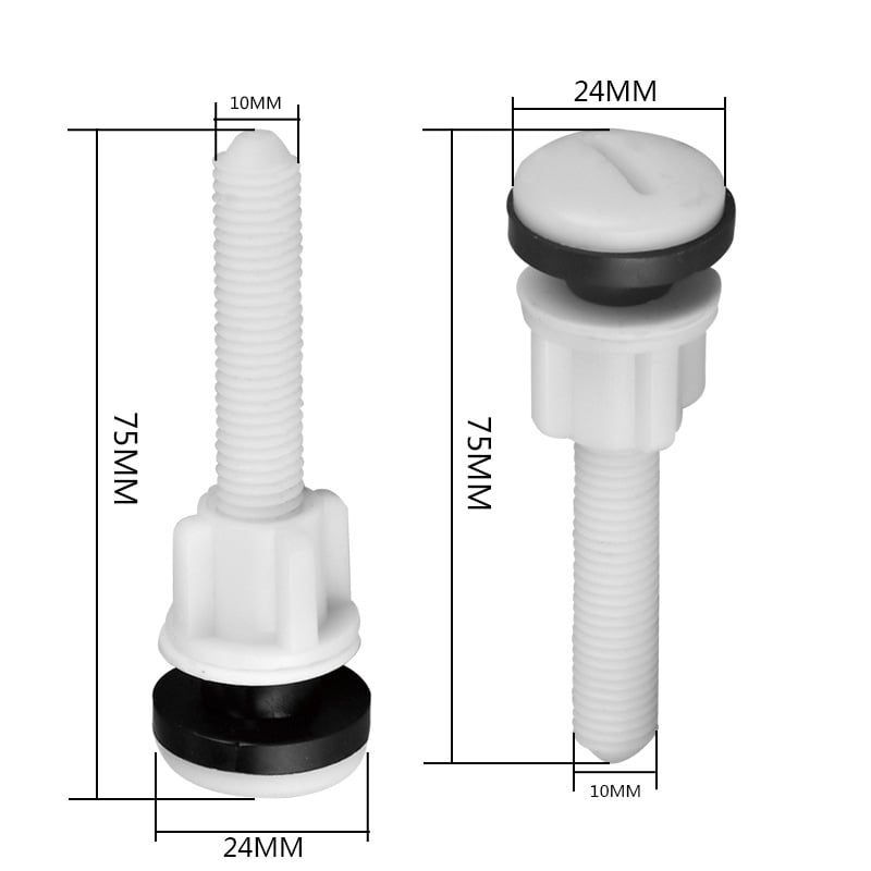 WC tartály lefolyó szelepi csavarok — PP anyag, Sauverda márka, OEM logó, tartály kiegészítők