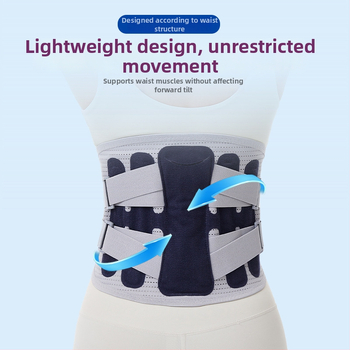 Uniszex deréktámasz öv acéllemez-támogatással, poliészter rostból, felnőtteknek, futáshoz, fitneszhez és egészség-masszázshoz