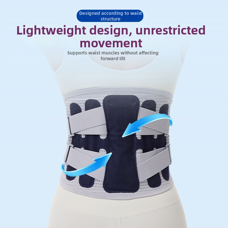 Uniszex deréktámasz öv acéllemez-támogatással, poliészter rostból, felnőtteknek, futáshoz, fitneszhez és egészség-masszázshoz