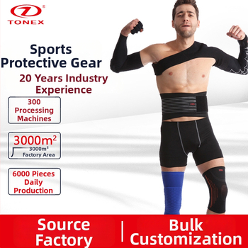 Nylonból készült kombinált sportvédő – védelem a tenyernek, csuklónak, deréknek, térdnek és bokának; alkalmas futásra, edzésre, kosárlabdára, röplabdára, asztaliteniszre és badmintonra (Dz-01-customized).