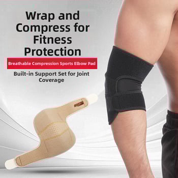 Légáteresztő Lycra könyökvédő, állítható, minden sporthoz
