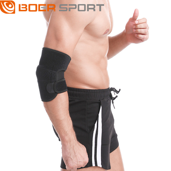 Légáteresztő Lycra könyökvédő, állítható, minden sporthoz