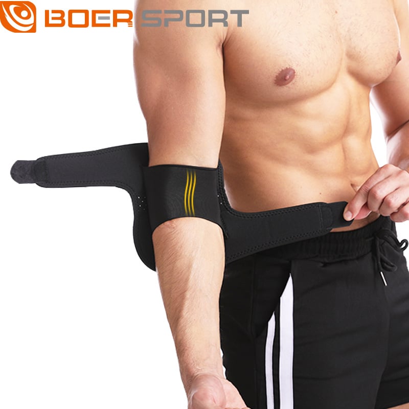 Légáteresztő Lycra könyökvédő, állítható, minden sporthoz