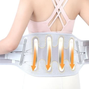 Csípővédő öv acéllemezes otthoni edzéshez, uniszex deréktámasztó öv, poliészter anyag, jóga és fitnesz