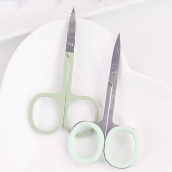 Szemöldökolló - rozsdamentes acél, csúszásgátló, szalonminőség, modell E0552, Bengbu eredet