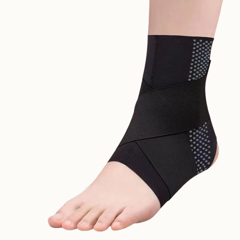 Sport bokasortézis légáteresztő elasztikus kompresszióval, spandex anyagú, felnőtteknek, kosárlabdához