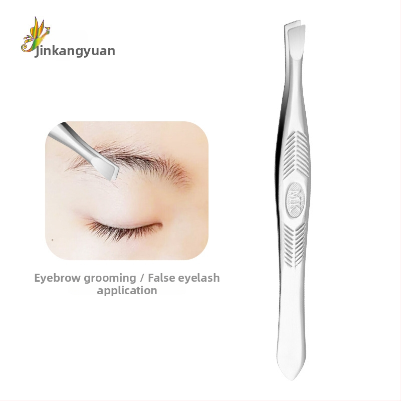 Rozsdamentes acél szemöldökcsipesz ferde hegye a szemöldök formázásához