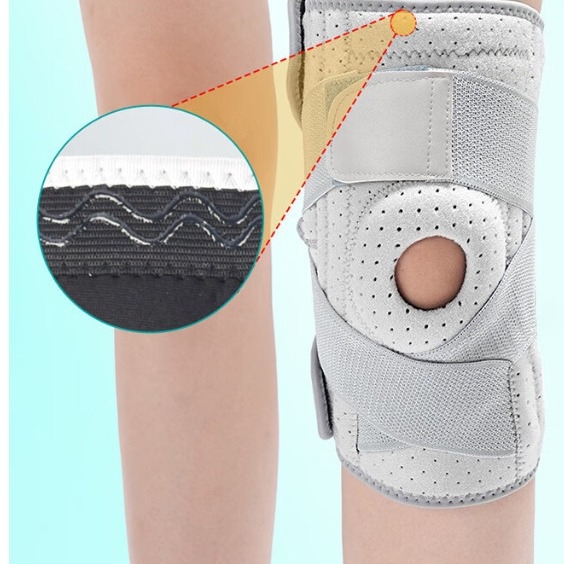 Térdvédők — univerzális használat, gumiból és poliészterből készült, patella védelem, alkalmas hegymászáshoz