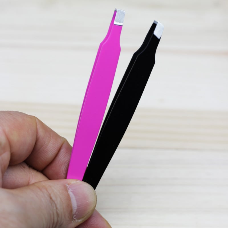 Szemöldökcsipesz – rozsdamentes acél, ferde és sík végek, Mary'an