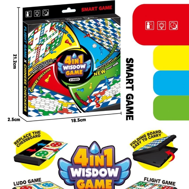 Két játékos számára készített multifunkcionális asztali játék – puzzle, szellemi fejlesztés, kéz- és agyi aktivitás, tic-tac-toe kártyák