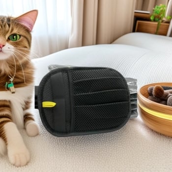 Anika Állatbarát tisztító kesztyű elektromos statikus kétirányú szőrszál-eltávolító kefével — velúr + szendvics háló, Eredet: Hebei