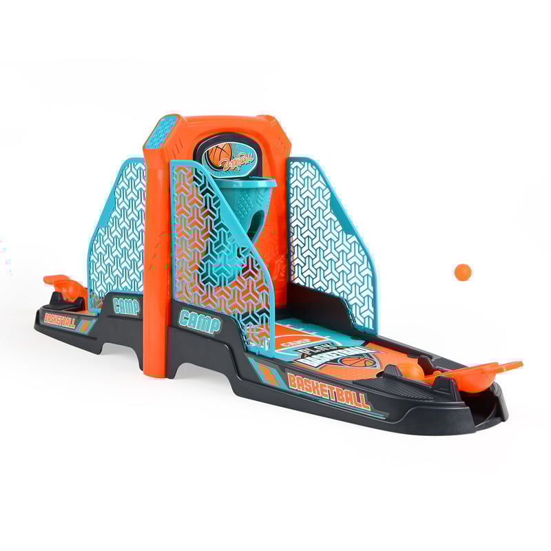 Sheng Ying műanyag mini asztali ujj-katapultos kosárdobó játék elektronikus pontozással, 4–6 éveseknek