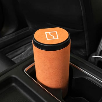 Suede bőr belső tároló doboz BM01, kompatibilis ZEEKR 001X009, márka Car Molecule, logónyomás elérhető