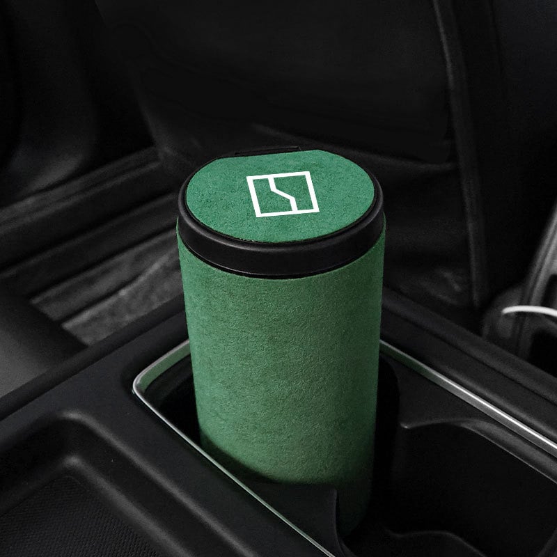 Suede bőr belső tároló doboz BM01, kompatibilis ZEEKR 001X009, márka Car Molecule, logónyomás elérhető