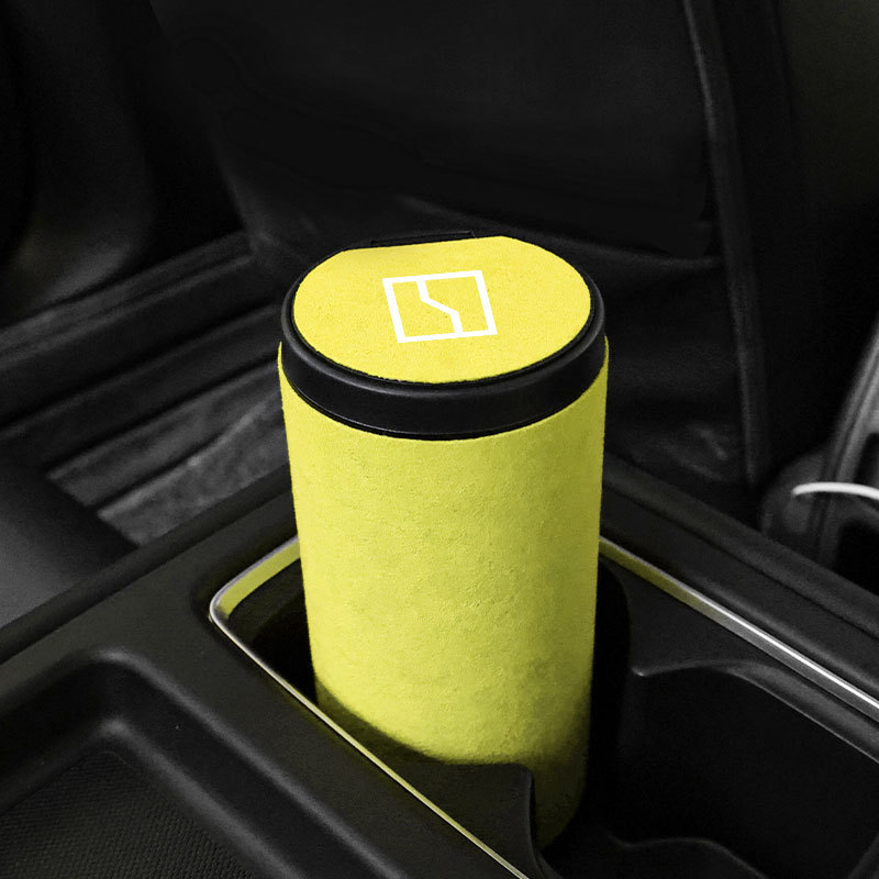 Suede bőr belső tároló doboz BM01, kompatibilis ZEEKR 001X009, márka Car Molecule, logónyomás elérhető