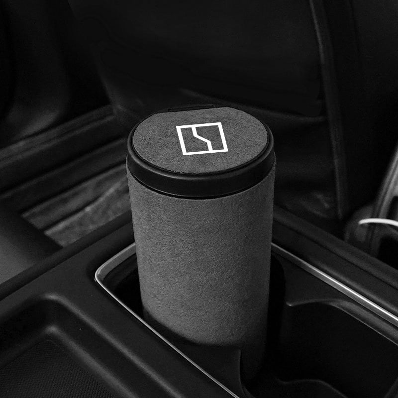 Suede bőr belső tároló doboz BM01, kompatibilis ZEEKR 001X009, márka Car Molecule, logónyomás elérhető