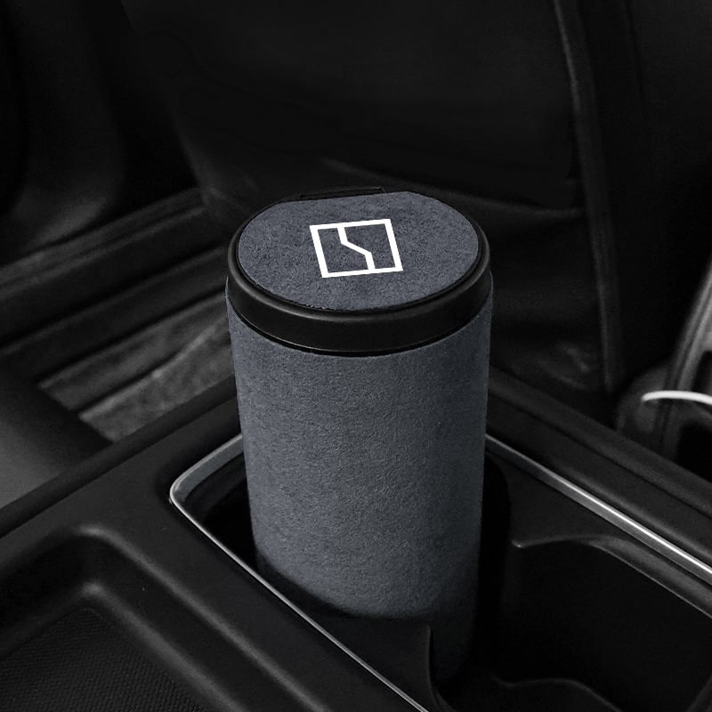 Suede bőr belső tároló doboz BM01, kompatibilis ZEEKR 001X009, márka Car Molecule, logónyomás elérhető