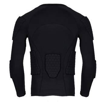 Kombinált sportvédő felszerelés deréktáji, könyökhajlati és vállvédőkkel; poliészter anyagból; felnőtteknek; alkalmas futballhoz és egyéb labdajátékokhoz (Védelem: derék/könyök/váll; Anyag: poliészter; Célközönség: felnőttek; Sportok: futball és egyéb labd