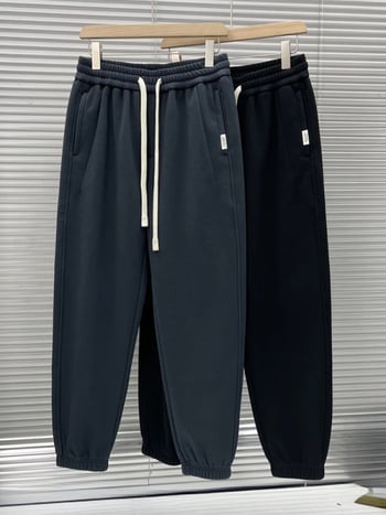 Férfi mindennapi egyenes nadrág, középmagas derekú, vast pamut, mikroelasztikus, tavasz–ősz