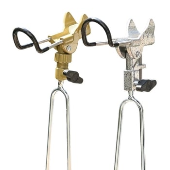 Rozsdamentes acélból készült tengeri horgászbot-tartó állvány — földre szerelhető, nem forog, nem hajtogatható, nagyobb zsákmányokhoz