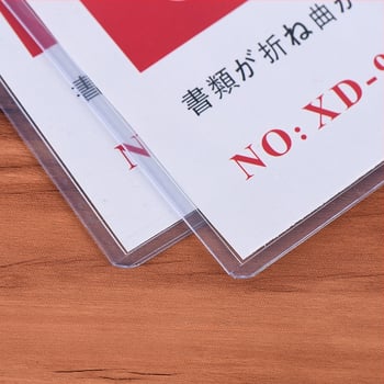 PVC átlátszó azonosító kártyatartó, modell 001, márka Dazzling flowers, nyomtatott logó, testreszabás elérhető