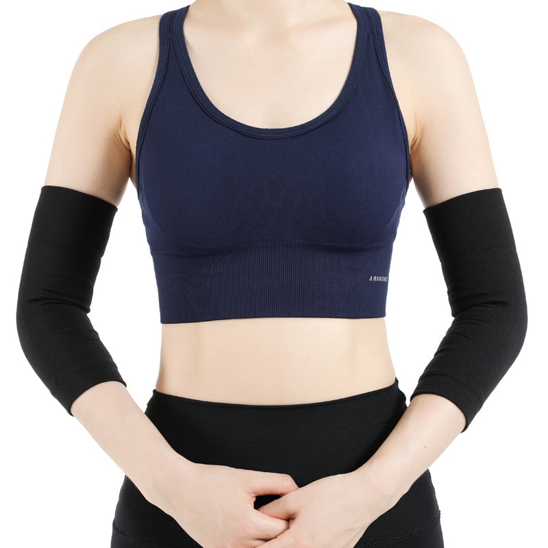 Könyökvédő ujj spandex/nylonból, rövid stílus, univerzális illeszkedés, kosárlabdára és futásra