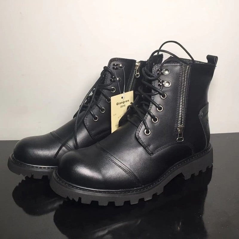 Martin bakancsok - magas szárú tehénbőrből készült csizma, gumírozott talp, bőr orrvédő és belső bőrbélés