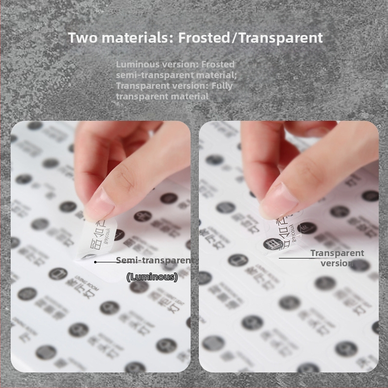 Štítok na vypínač – indikátor nočného osvetlenia, moderný minimalistický dizajn, model CX-XIUGUAN-57766, vhodné pre spálňu, študovňu, vonkajšie priestory, jedáleň, kúpeľňu, vstup, balkón