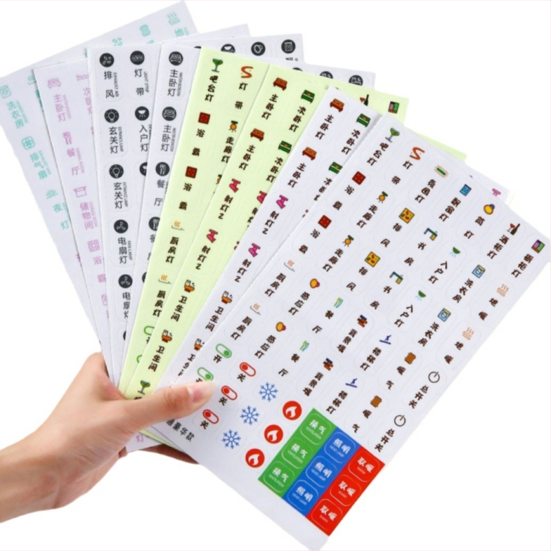 Štítok na vypínač – indikátor nočného osvetlenia, moderný minimalistický dizajn, model CX-XIUGUAN-57766, vhodné pre spálňu, študovňu, vonkajšie priestory, jedáleň, kúpeľňu, vstup, balkón