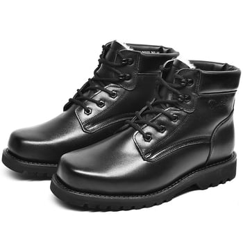 Martin csizmák - bőr felső rész, belső gyapjú, téli magas szárú bakancs, négyszögletes orr, gumírozott talp