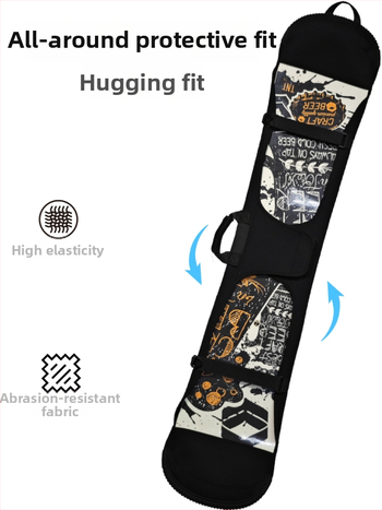Kryt na snowboard Kell Xi, odolný voči opotrebeniu, proti kolíziám, s dizajnom na zavesenie na dve ramená