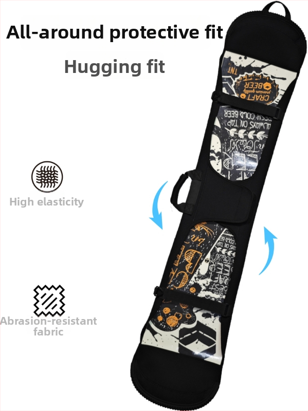 Kryt na snowboard Kell Xi, odolný voči opotrebeniu, proti kolíziám, s dizajnom na zavesenie na dve ramená