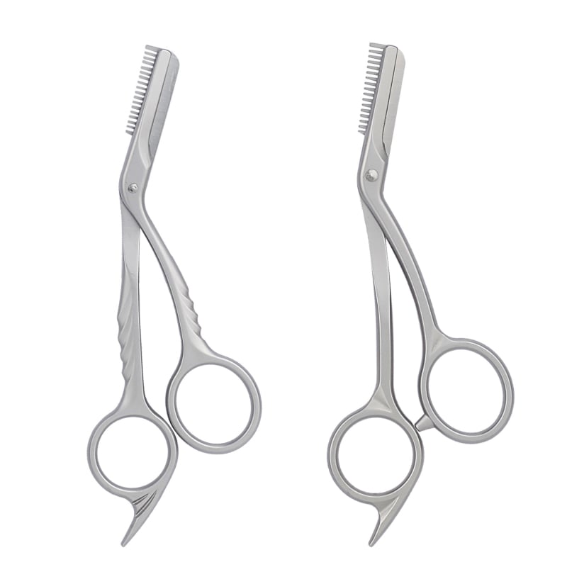 Baifei Kétfunkciós szemöldökolló, rozsdamentes acélból, modell H10/H15, szemöldökolló és fésű, nemzetközi export