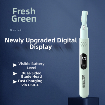 Pánsky elektrický grooming set — USB dobíjateľný, multifunkčný holiaci strojček pre obočie, telo a podpazušie; ABS, umývateľný, hmotnosť 60 g