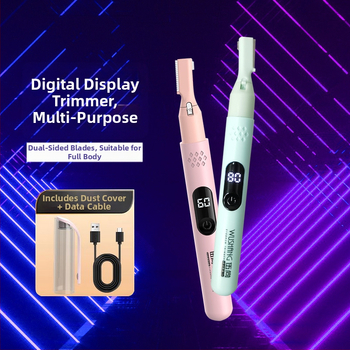 Pánsky elektrický grooming set — USB dobíjateľný, multifunkčný holiaci strojček pre obočie, telo a podpazušie; ABS, umývateľný, hmotnosť 60 g